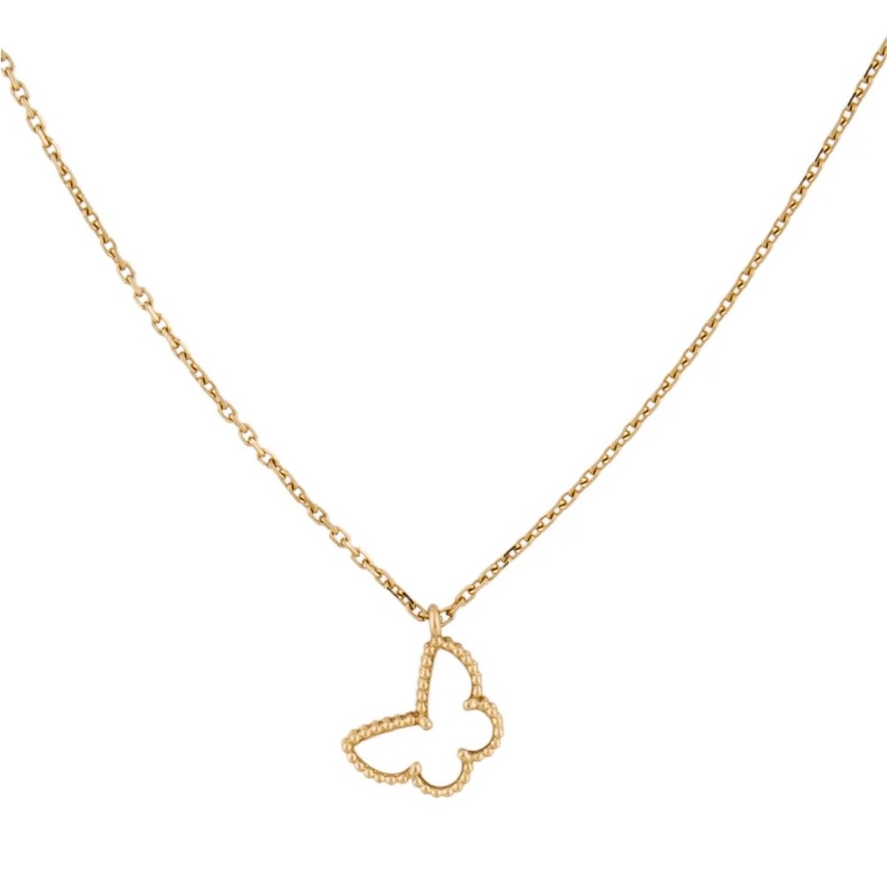Van Cleef & Arpels Sweet Alhambra Butterfly Pendant Necklace